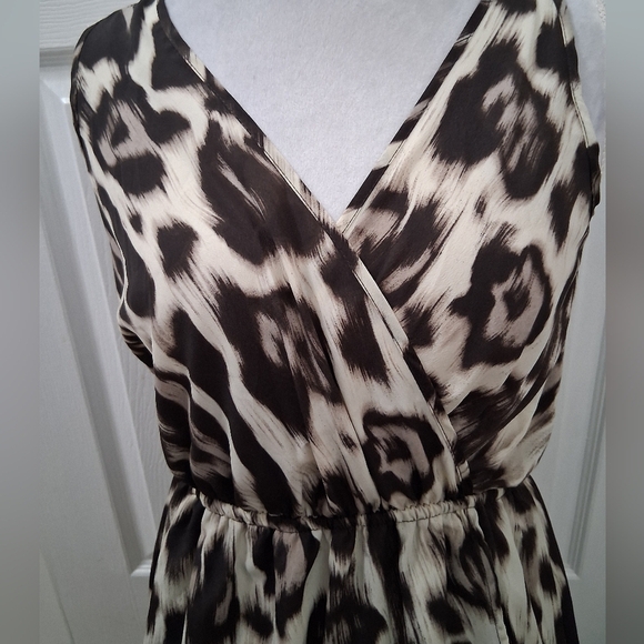 NWT Soprano Faux Wrap Animal Print Mini Dress    Size S - Picture 2 of 14